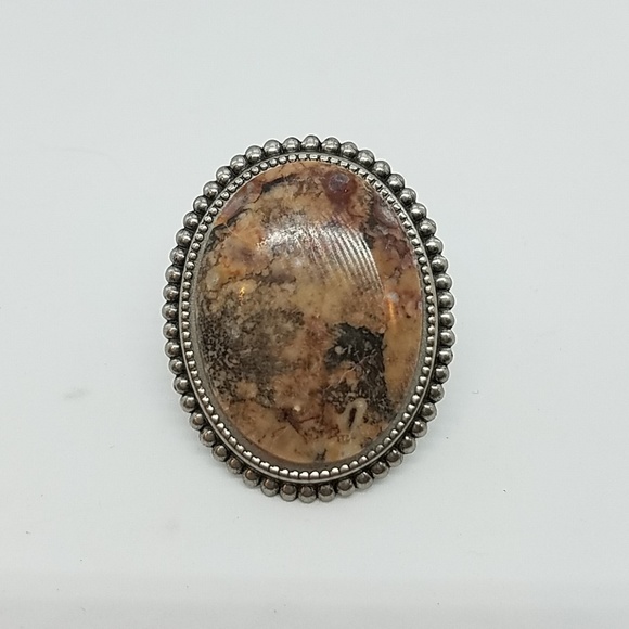 GASOLINE GLAMOUR Jewelry - Sun jasper cocktail ring sample GASOLINE GLAMOUR Jewelry - Sun jasper cocktail ring sample